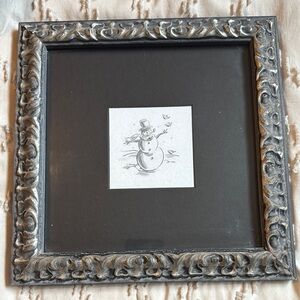 Decorative Black and Silver Picture Frame